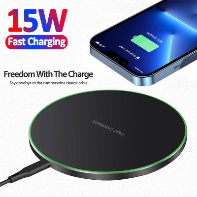 Wireless Charger Pad For iPhone 14 13 12 11 Pro X XR 8 XS Max Induction Fast Wireless Charging Station For Samsung Xiaomi Huawei