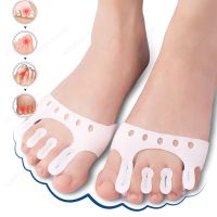 【CW】❖  New Hallux Valgus Five Toe Separator Orthopedic Overlap Soft Silicone Forefoot Fatigue Foot Corrector Insert