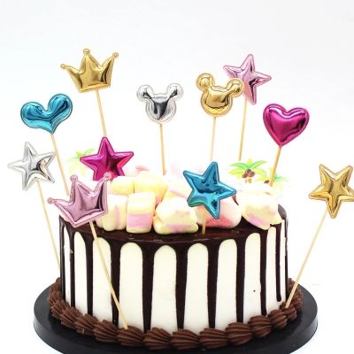 【CW】☢ﺴ۞  5pcs Happy Birthday Decorations Wedding Baking Supplies