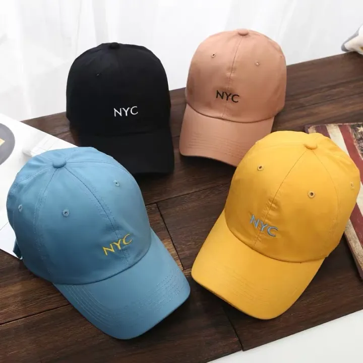Korean Leather New York style baseball cap #008