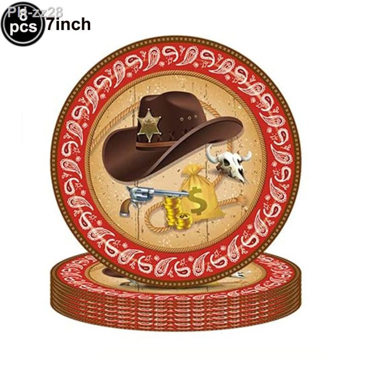 western-cowboy-birthday-party-decors-racing-horse-paper-plate-cup-napkin-wild-west-birthday-party-disposable-tableware-suppliesl