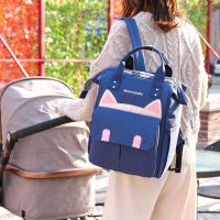 Mommy Diaper Bag Large Capacity Baby Care Backpack Mother Kids Nursing Shoulder Bag Cute Cat Cartoon Design Travel Bags