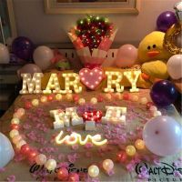 A Z 26 Letter Number Light Wedding Decoration Baby Shower Valentines Day Happy Birthday Plastic Material Party Decoration.