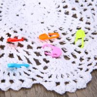 ✢ Hot Sale 50/100/500pcs Mixed Color Knitting Crochet Locking Stitch Needle Clip Marker Mayitr Crochet Locking Stitch