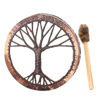 1 Set Vegetarian Shaman Drum Moon Shaman Drum Handmade Crafts Open You Drum Fashion Shaman Drum