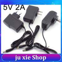 JuXie store DC 5V 2A Power Adapter Supply AC to DC 100V-240V Converter Charger 2000mAh 5.5mm x 2.1mm US EU Plug for LED Strip CCTV Camer E1