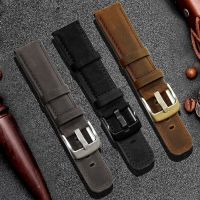 Suitable For Smart Watch New Style Crazy Horse Genuine Leather Strap Quick Release Raw Ear High-End 20 And 22m m
