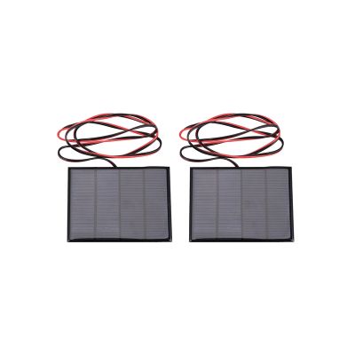 2X 1.5W 12V Mini Solar Panel Small Cell Module Charger with 1M Wire