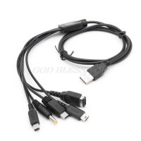 5 in 1 USB Charging Cable Charger For Nintendo GBA SP For WII U 3DS NDSL XL DSI PSP Drop Shipping