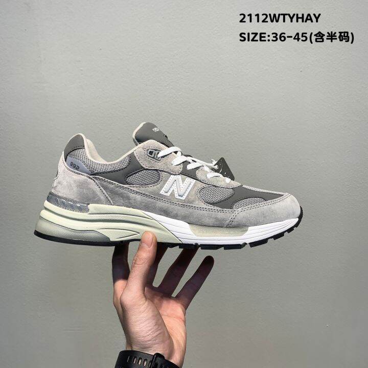 Official Original New Balance Sport Shoes for Men and Women Running Shoes  NB 992 Gray Men and Women Shoes Retro Dad Jogging Shoes | Lazada PH