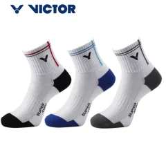 Victor Sports Socks Large SK158O (Black/Orange)