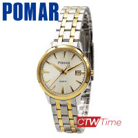 Pomar นาฬิกาข้อมือ สายสแตนเลส รุ่น PM63549AG01 (สองกษัตริย์ / หน้าปัดทอง)