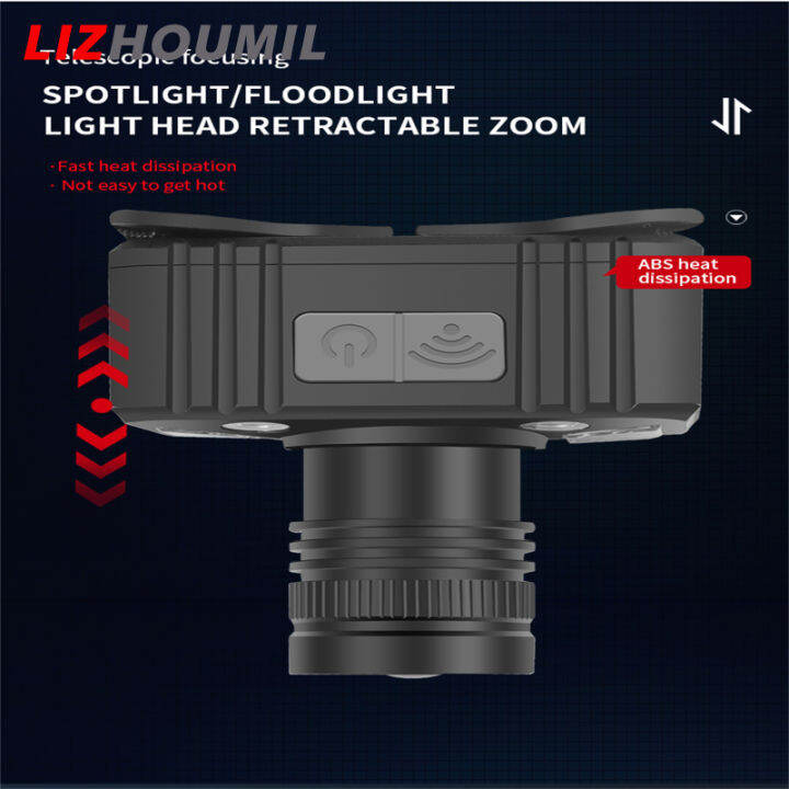 lizhoumil-cob-led-headlamp-waterproof-super-bright-zoom-strong-light-head-mounted-flashlight-outdoor-fishing-light