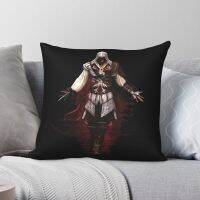 [FAZOZO Home Textile Store] Ezio Assins Creed Square ปลอกหมอนผ้าลินินโพลีเอสเตอร์ตกแต่งลายกำมะหยี่ปอกหมอนในบ้านปลอกหมอน