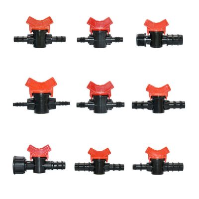 Miniature Plastic Shut Coupling Connectors for 4/7 8/11 10/16/20/25mm Hose Garden Irrigation Pipe Barb