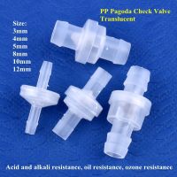 5~200pcs 3~12mm Mini PP Non-Pressure Check Valve Drip Irrigation Hose Joint Non-Return Valve Aquarium Tank Pipe One-way Valve Valves