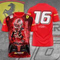 xzx180305  F1  Scuderia Ferrari2023 Signature 3D T-Shirt 59