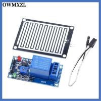 OWMXZL ปรับได้ปรับได้ เซ็นเซอร์หยดน้ำฝน 12V ค่ะ โมดูลป้องกันฝน พร้อมรีเลย์ควบคุม เซนเซอร์กันฝน การตรวจสอบสภาพอากาศ