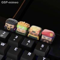 ¥™Cut Mimeo Valorant Keycap Para Teclado Mecânico หมวก Resina 3D Keyskye RAZE Bermstone หมวกอนิเมะนำเสนอสำหรับนักเล่นเกม