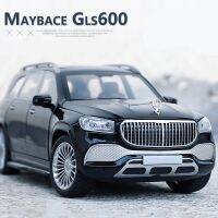 1/24 Maybach GLS class GLS600 Alloy Car Model Diecasts Metal Toy Car Model Collection Sound Light High Simulation Kids Toys Gift Die-Cast Vehicles