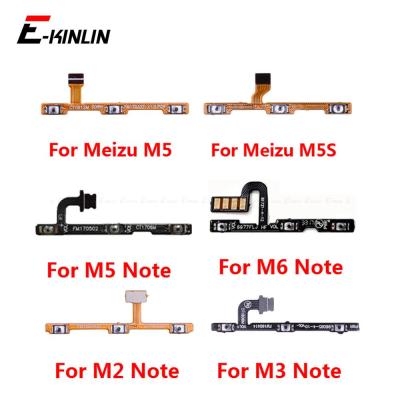 สวิตช์เปิดเครื่องปิดกุญแจปิดเสียงปุ่มปรับระดับเสียงเงียบริบบิ้นสายดิ้นสําหรับ MeiZu M6 M5 M3 M2 หมายเหตุชิ้นส่วนซ่อม M5S