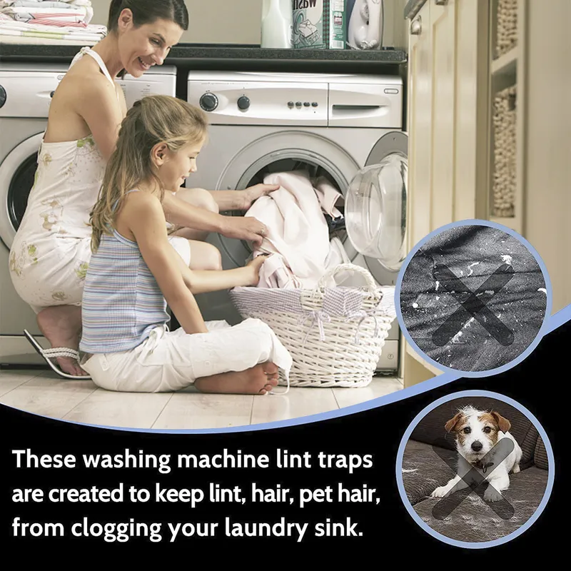 20 Pieces Lint Traps Washing Machine Lint Trap Snare Laundry Mesh Washer  Hose Filter With 20 Pieces Cable Ties