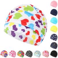 Women Swimming Cap Unisex Girls Long Hair Elastic Bathing Hat Swimming Cap Stretch Drape Plus Size Swim Pool Sport Nylon Turban Swim Caps