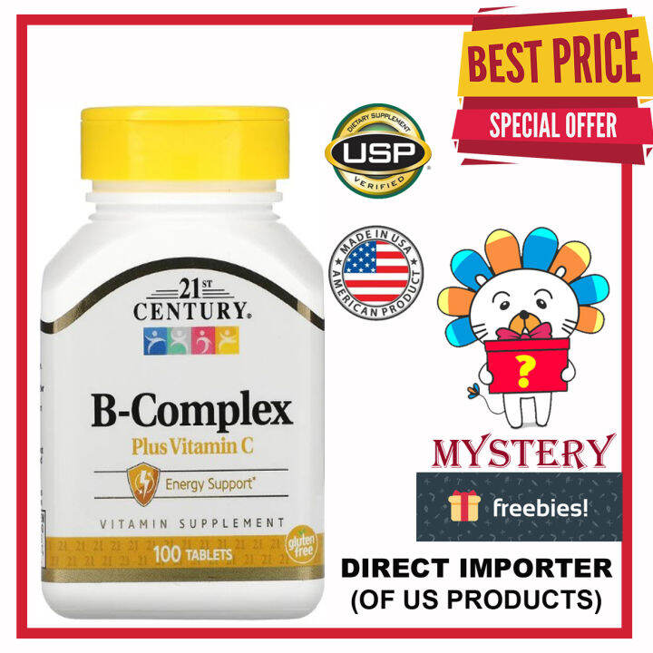 21st Century, B-Complex Plus Vitamin C, 100 Tablets | Lazada PH