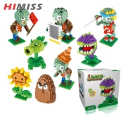 HIMISS Graduation Gift Plants Vs Zombies Building Blocks Cartoon Micro