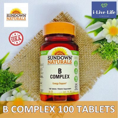 วิตามินบีรวม B-Complex 100 Tablets - Sundown Naturals