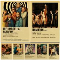 Living Room Wall Art: Vintage Umbrella Academy &amp; Hamilton โปสเตอร์