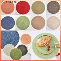 CHANFEN Washable Coffee ฉนวนกันความร้อนที่รองแก้วจานที่รองจานชามแผ่นรองทรงกลมแผ่นรองชาม