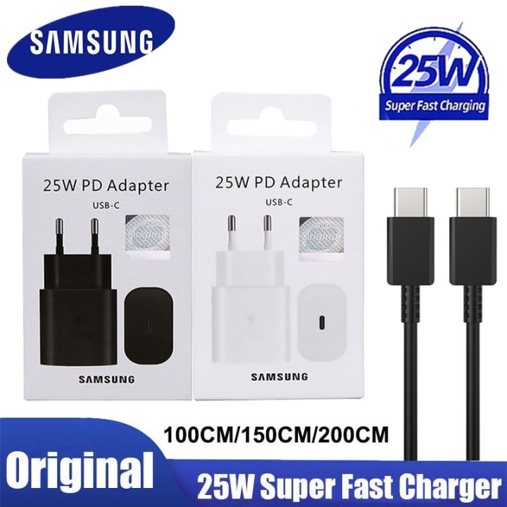 Original Samsung 25W USB-C Super Fast Charger & USB-C Cable Galaxy Z Fold3  5G