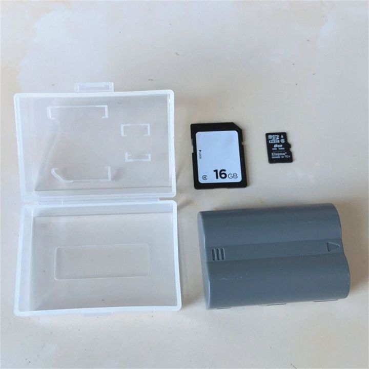 xiegk-2pcs-ที่ใส่บัตร-tf-กล่องเก็บแบตเตอรี่กล้อง-การ์ดหน่วยความจำ-sd-ป้องกันรอยขีดข่วน-ที่ใส่แบตเตอรี่-dslr-กล่องจัดระเบียบแบตเตอรี่-กล้องเอสแอลอาร์-สำหรับเคสแบตเตอรี่-canon-bp-511-canon-lp-e6