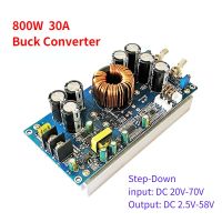 Buck Boost Converter Adjustable DC Power Supply Module 30A Dc-dc Step Down 800W Constant Voltage Regulators 2.5V-58V Adjustable Electrical Circuitry