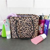 QianXing Shop Fashionable Leopard Print Weekender Bag for Women, Thick and Spacious Bath Basket for Shower, Travel, and Gym