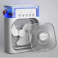 Mini Air Cooler ใหม่ความจุขนาดใหญ่เดสก์ท็อปคูลเลอร์พัดลมเครื่องปรับอากาศควบคุมด้วยเสียงดิจิตอลอัจฉริยะพัดลมสเปรย์สำนักงานกลางแจ้ง USB