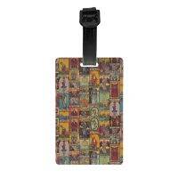 【cw】 The Major Arcana Of Luggage Tag Suitcase Accessories Boho Mandala Label Tags ID 【hot】