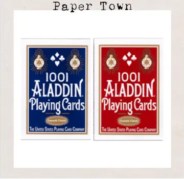 シルバー/レッド 【手品】1001 ALADDIN Playing Cards 青 4個セット