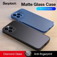 【Great. Cell phone case】[เยี่ยมมาก Sanptoch เคสโทรศัพท์,เคสโทรศัพท์กระจกด้านสำหรับ11/12 13 Pro Max เคสป้องกันเลนส์กล้องถ่ายรูปเต็มรูปแบบเคสป้องกันโปร่งใสขนาดเล็กกันกระแทกแบบใส