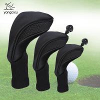 YONGCIXU 1680D ตาข่ายถัก3ชิ้นไดรเวอร์1 3 5แฟร์เวย์เปลี่ยนได้ไม้กอล์ฟ Headcovers ปลอกหุ้มหัวไม้กอล์ฟกอล์ฟคอยาว