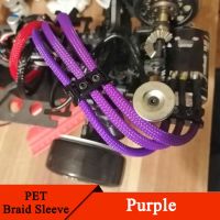 1/5/10M Purple PET Braided Sleeve 2 4 6 8 10 12 14 16 20 25 30 40mm High Density Insulated Cable Protection Expandable Sheath Electrical Circuitry Par