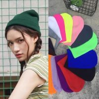 【YD】 Knitted Hat Beanie 2022 Warm Soft Kpop Skullies Hats Bonnet Ladies Cap Wholesale