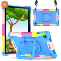 Casing Tablet แฟชั่นสำหรับซัมซุงกาแล็กซีแท็บ A8 10.5 "(2021) / SM-X200 SM-X205 TPU นิ่ม + ชิ้น2 In 1ฝาครอบในตัวคลิปหนีบสายเคเบิลและ2CHD ปลอกกันกระแทกกระเป๋าสายยาวสะพายไหล่