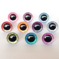 20pcs New Color Safety Eyes  glitter Nonwovens  Washer--size