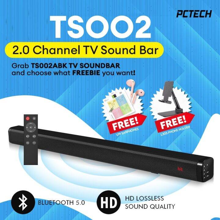 Popcorn 40W TV Speaker Soundbar Bluetooth Subwoofer Bass Speaker for