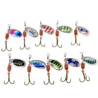 【hot】☜❄✢ ZWICKE 10pcs Set Spoonbait Crankbaits Fishing Wobblers Metal Spinner for Pike Crochet Artificial Bait