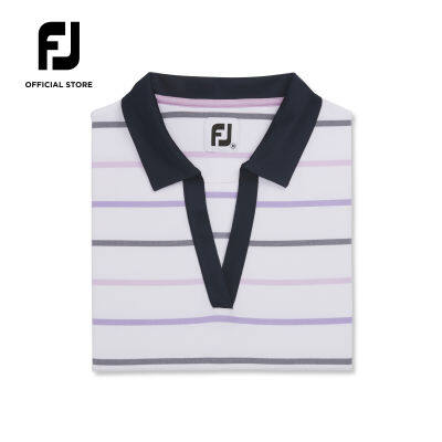 FootJoy FJ ProDry Performance Cap Sleeve Birdseye Womens Stripe Shirt