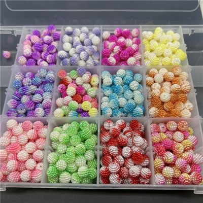 30pcs 10mm Bicolor Beads Bayberry Beads Round Loose Spacer Beads Fit Europe Beads For Jewelry Making
