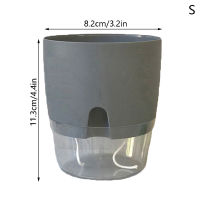 Zhaixiankui กระถางดอกไม้พลาสติกเลเยอร์ใสสองด้านรดน้ำด้วยตนเองกระถางต้นไม้กระถางดอกไม้
